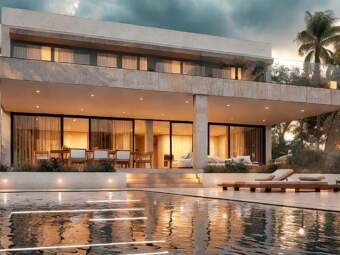 Exclusivo proyecto de una villa cerca del puerto y campo de golf