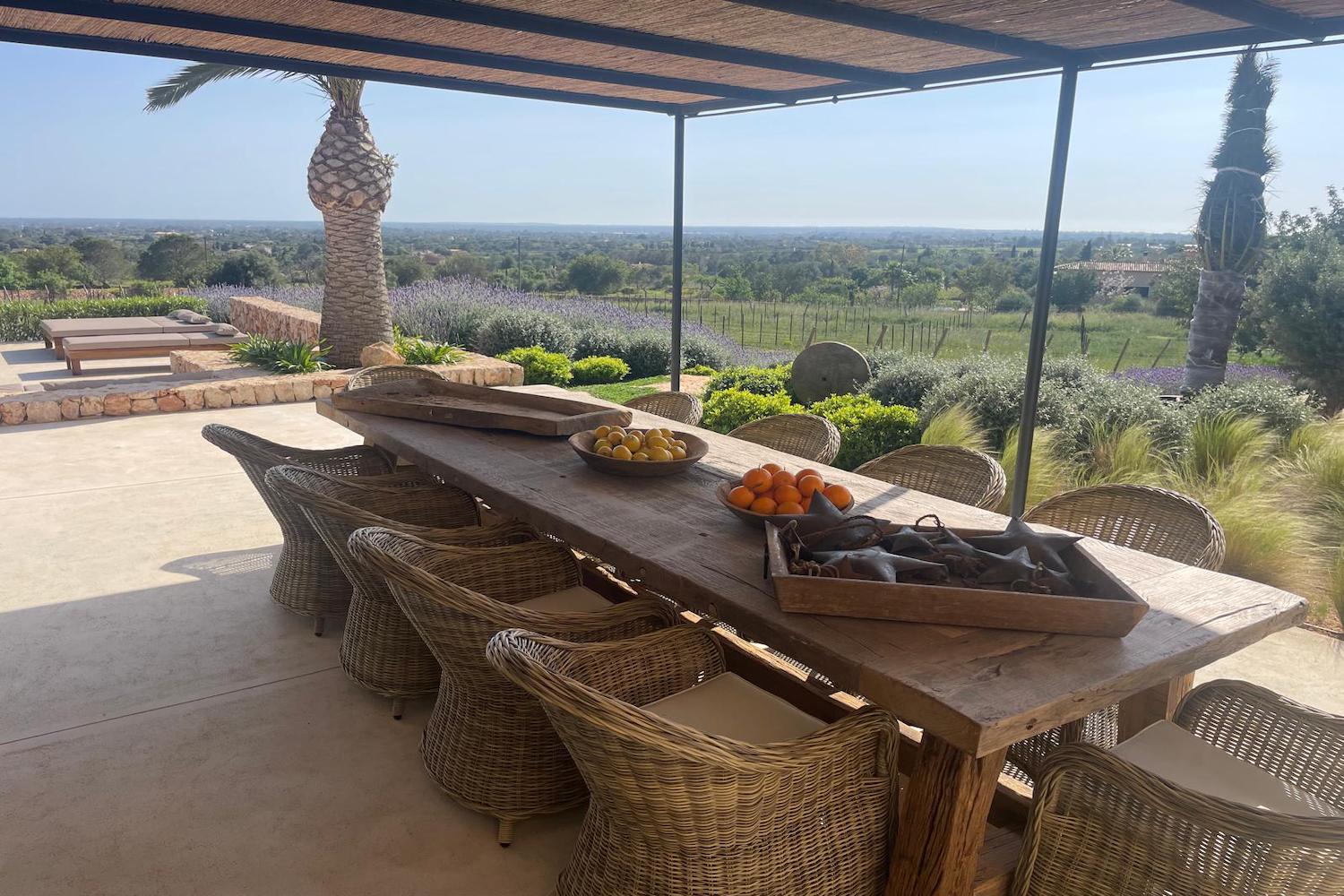Terraza con vistas panorámicas
