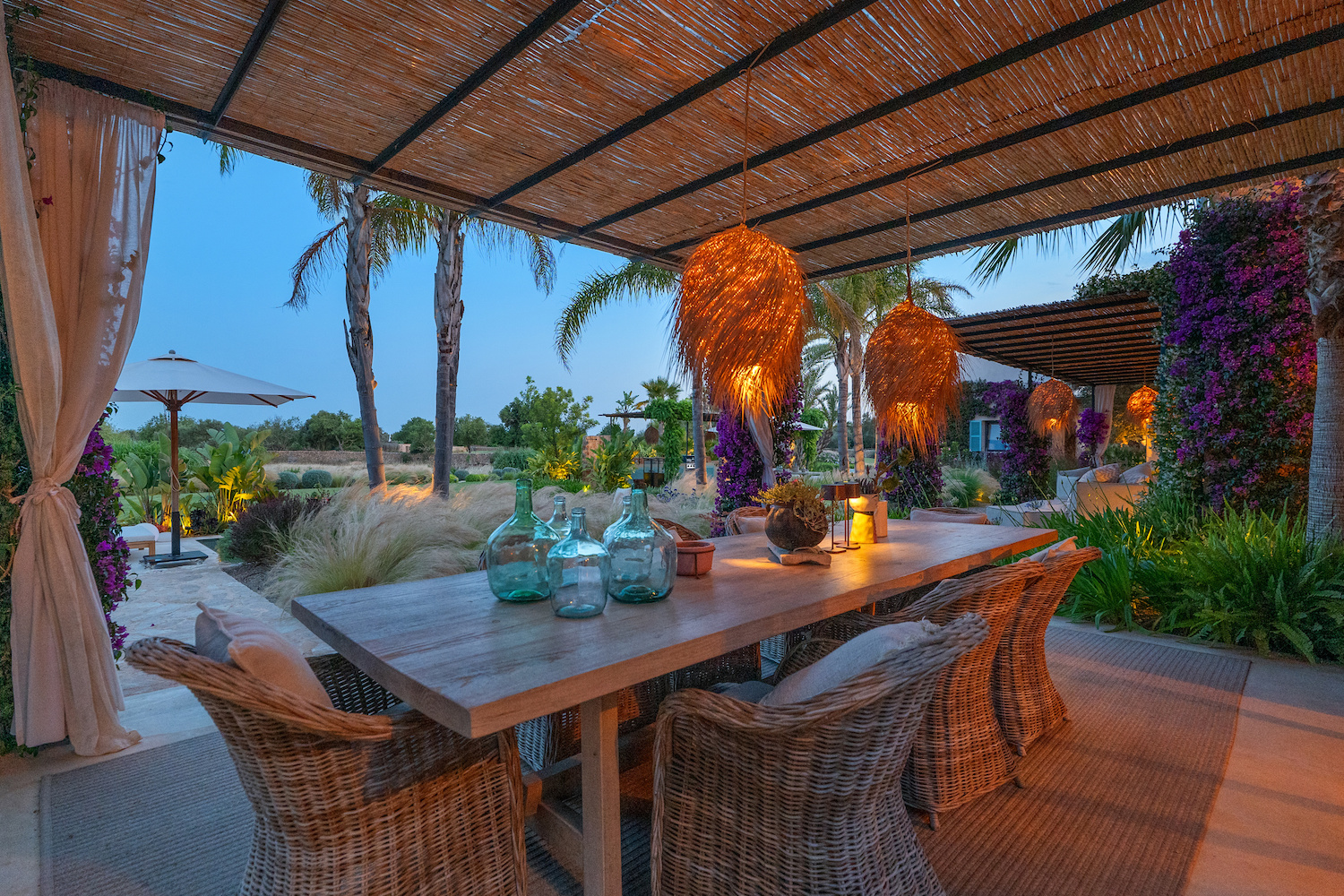 Terraza al artadecer