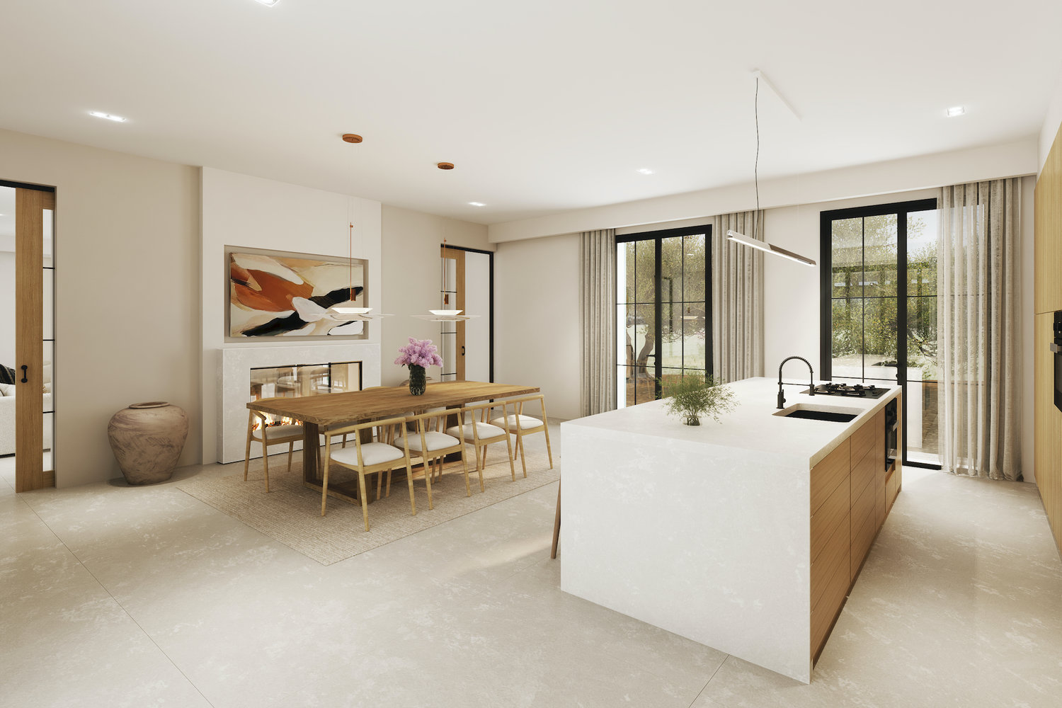 Cocina con comedor