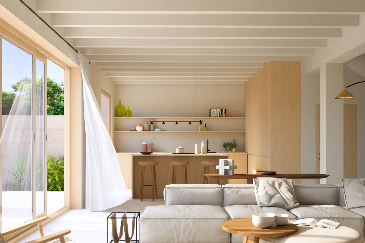 Salón-comedor y cocina