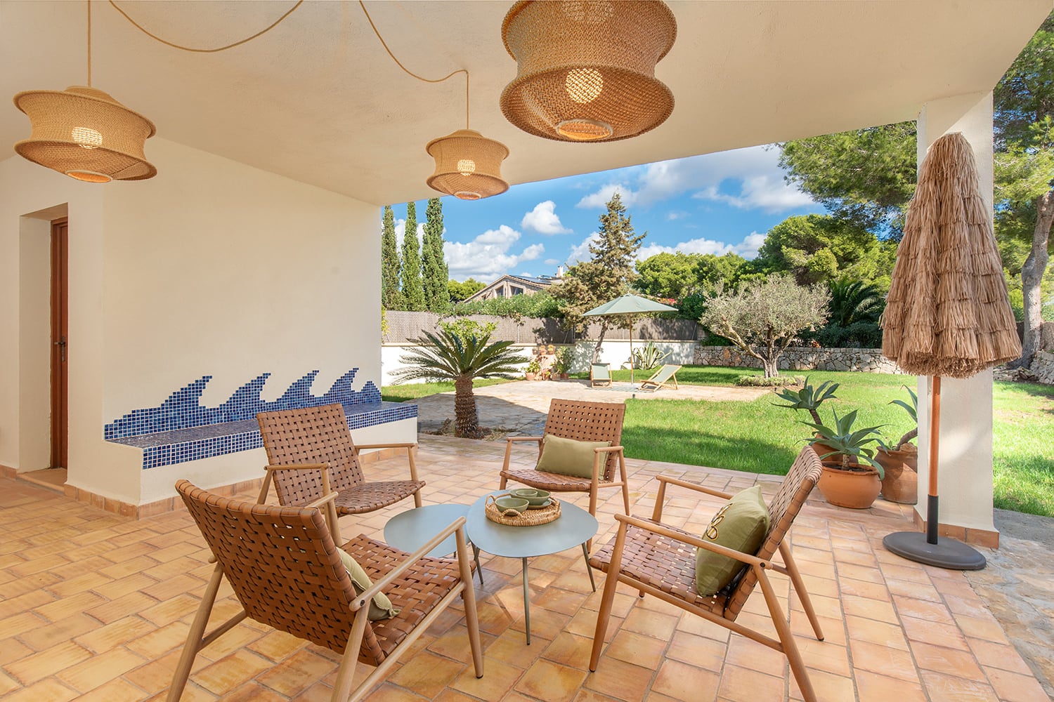 Terraza cubierta en planta baja