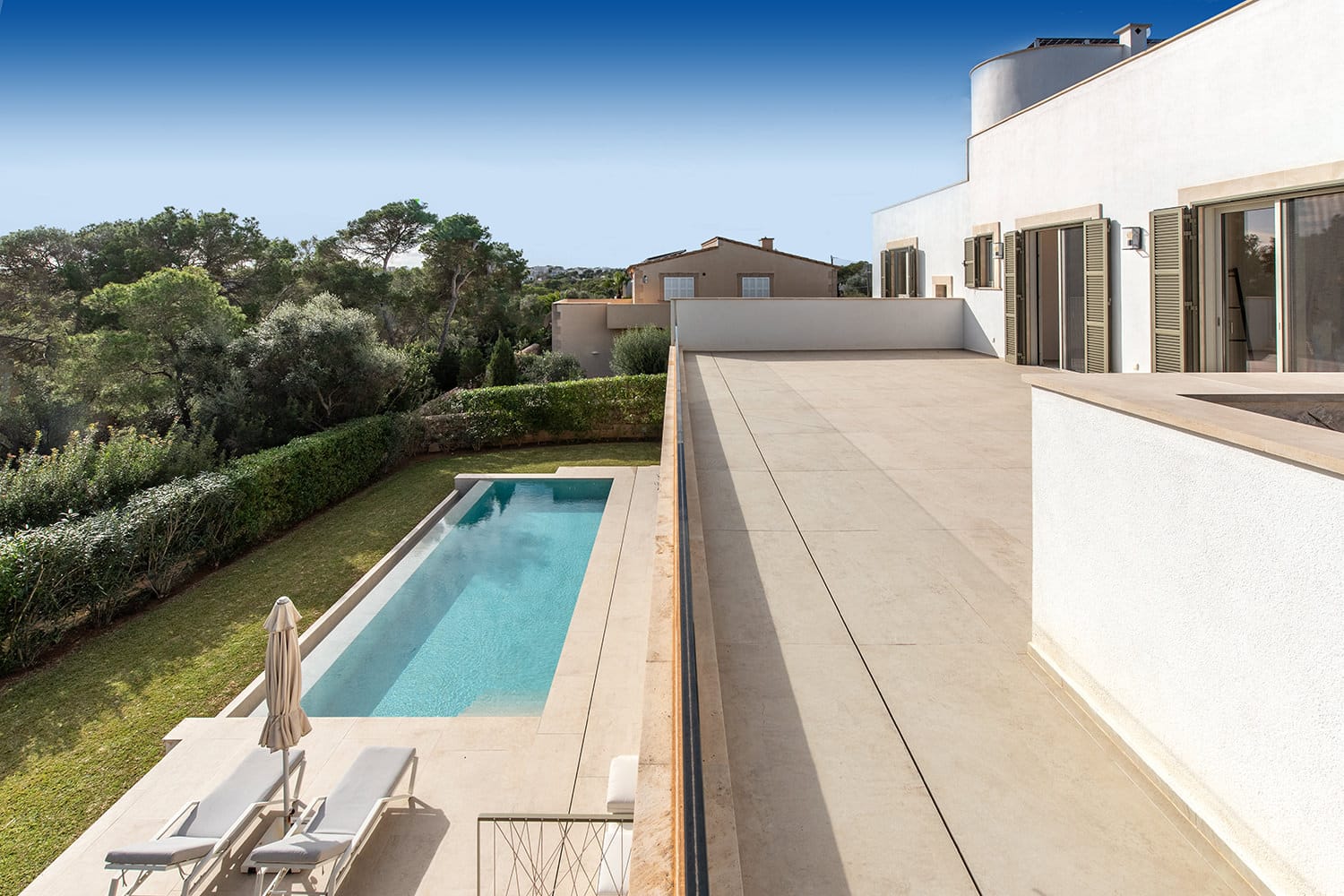 Terraza en la primera planta