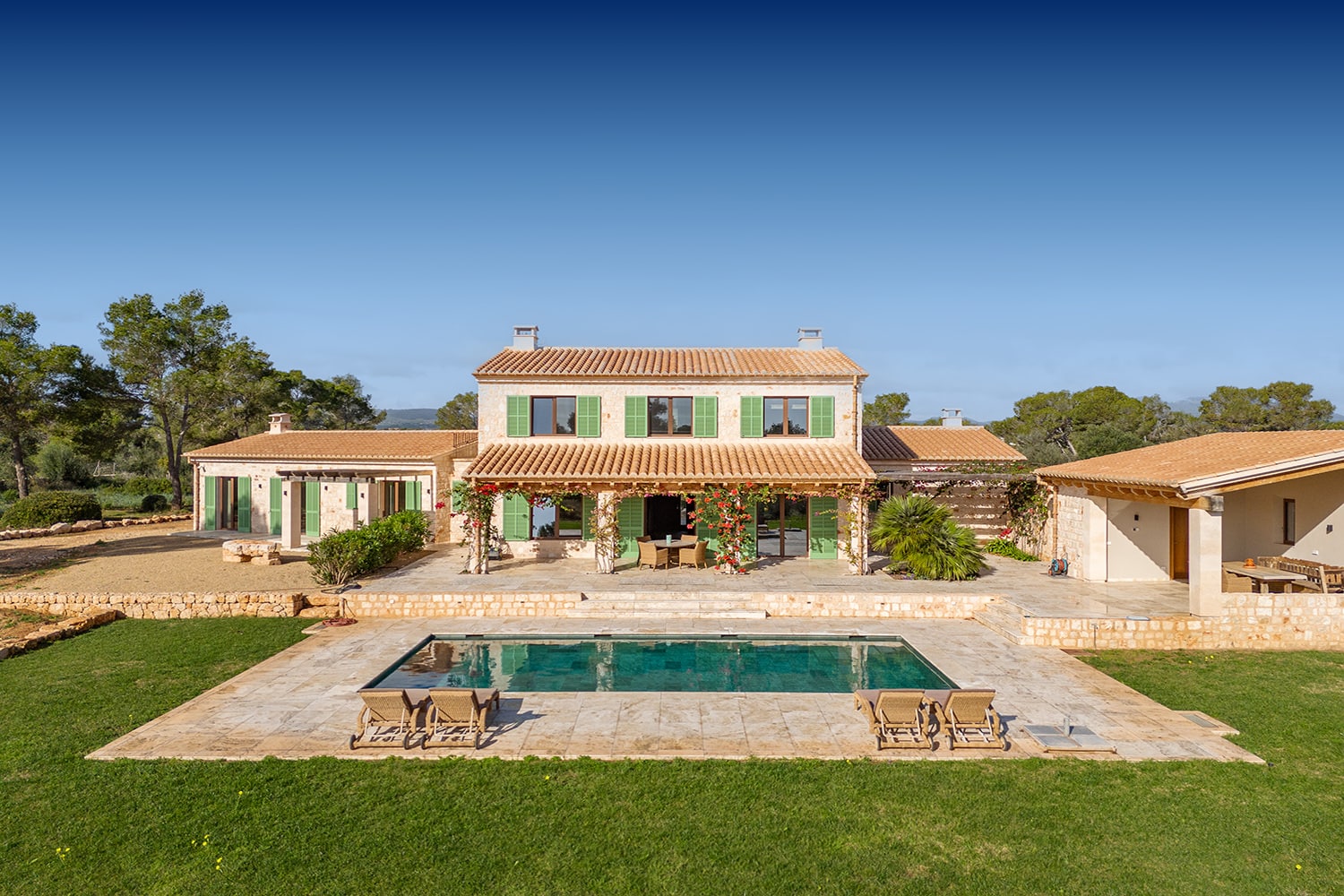 Finca con varias terrazas