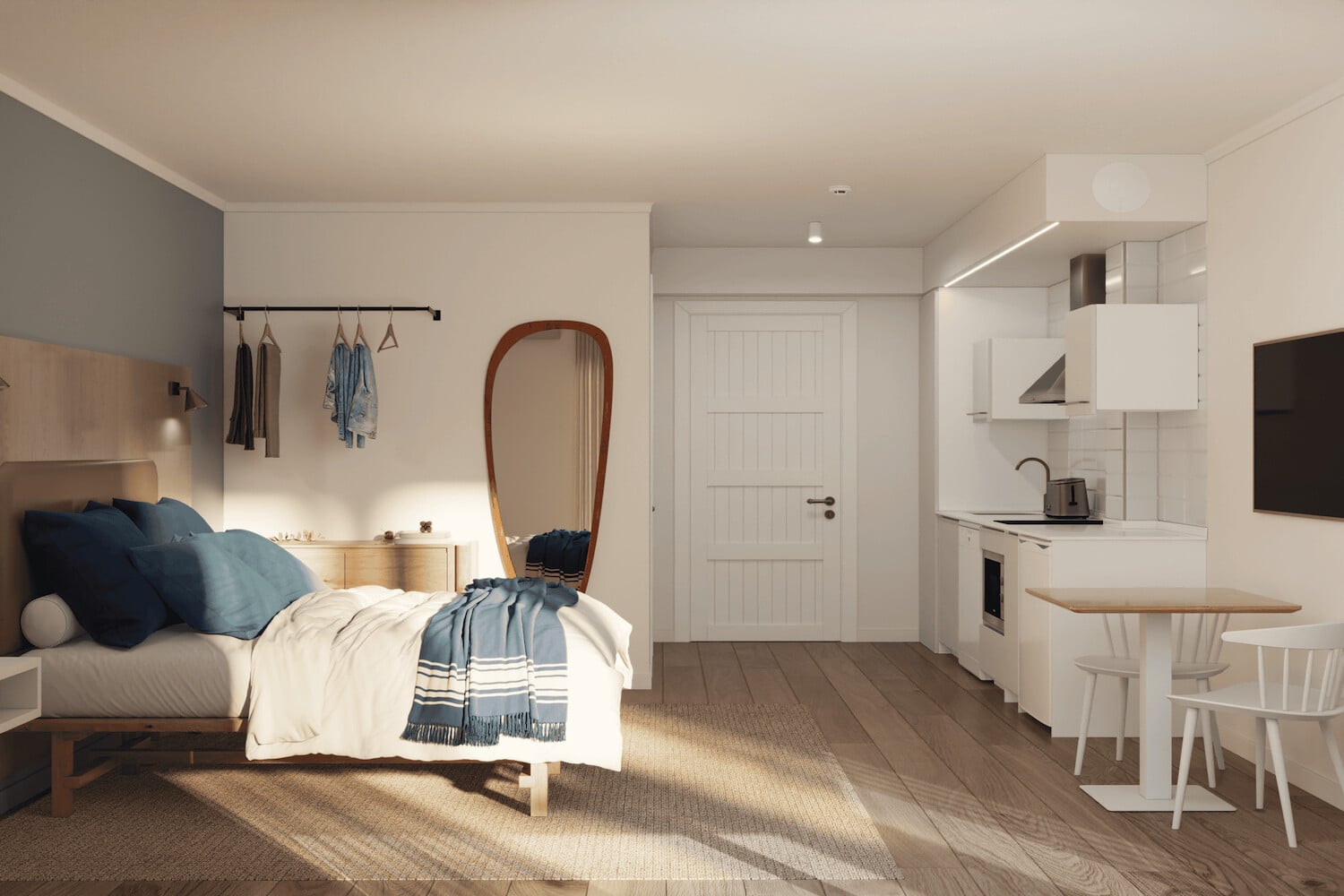 Stuio con cocina integrada