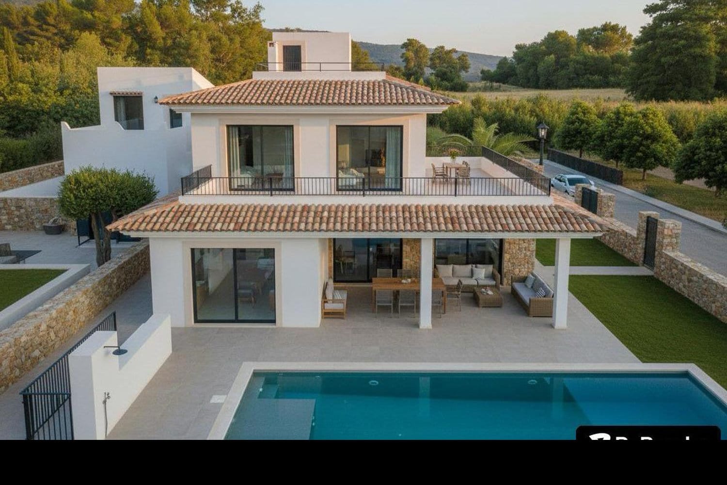 Chalet desde arriba