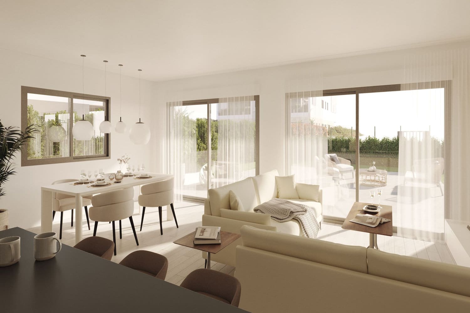 Salón-comedor con terraza
