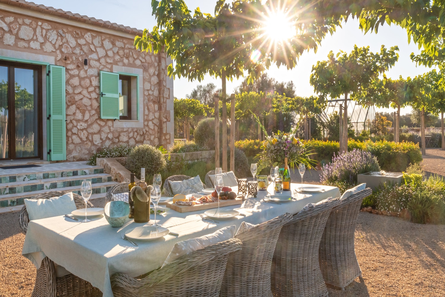 Terraza en el exterior