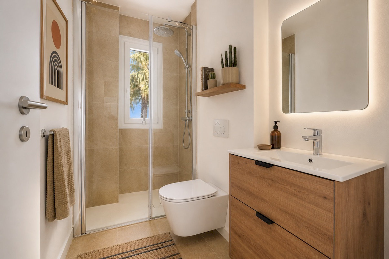 Uno de 2 baños