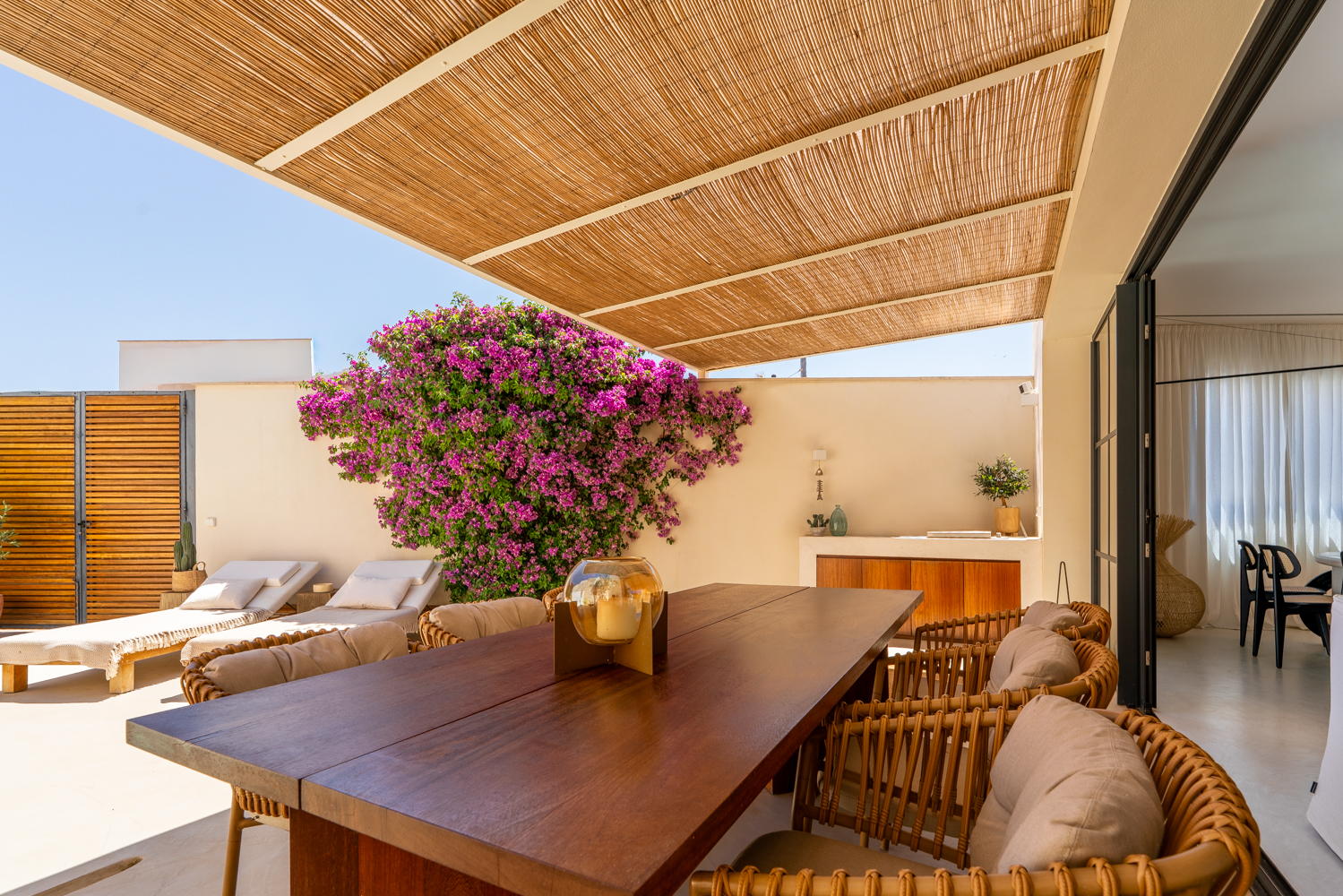 Terraza con barbacoa
