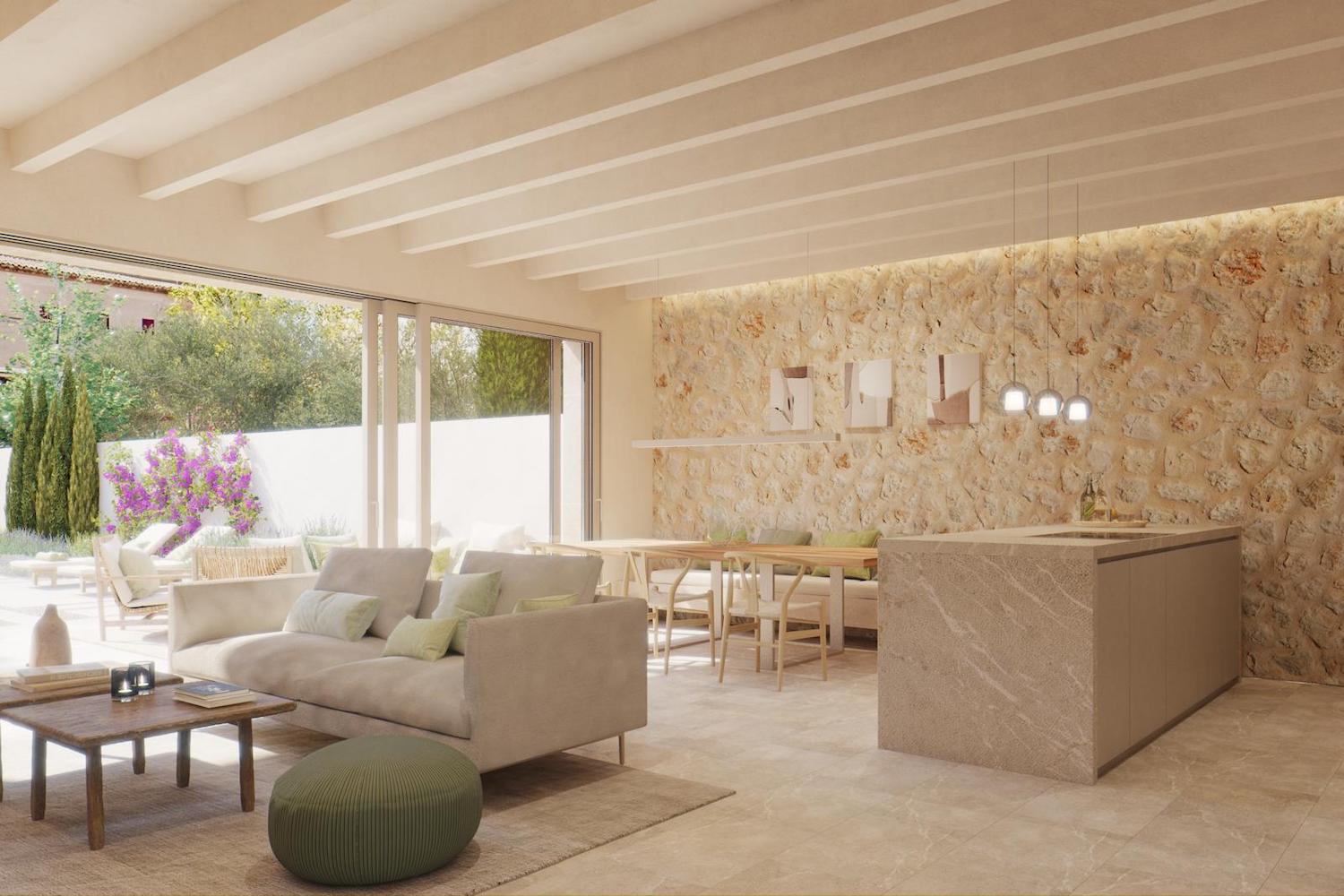 Salón-comedor luminoso