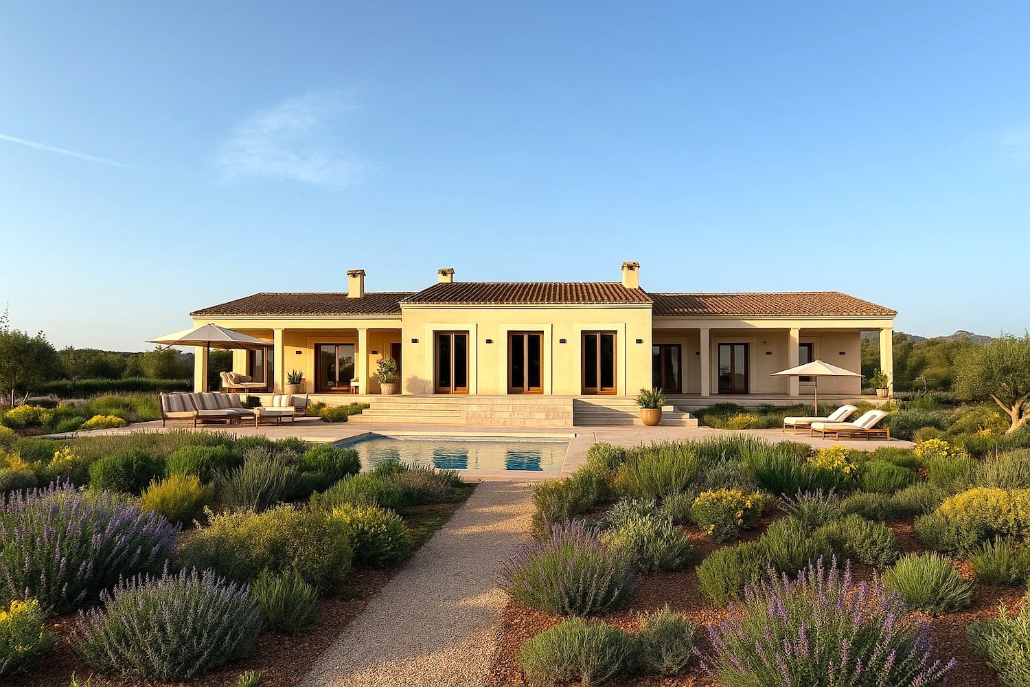 Finca moderna con piscina en un lugar idílico - Vida mediterránea con estilo