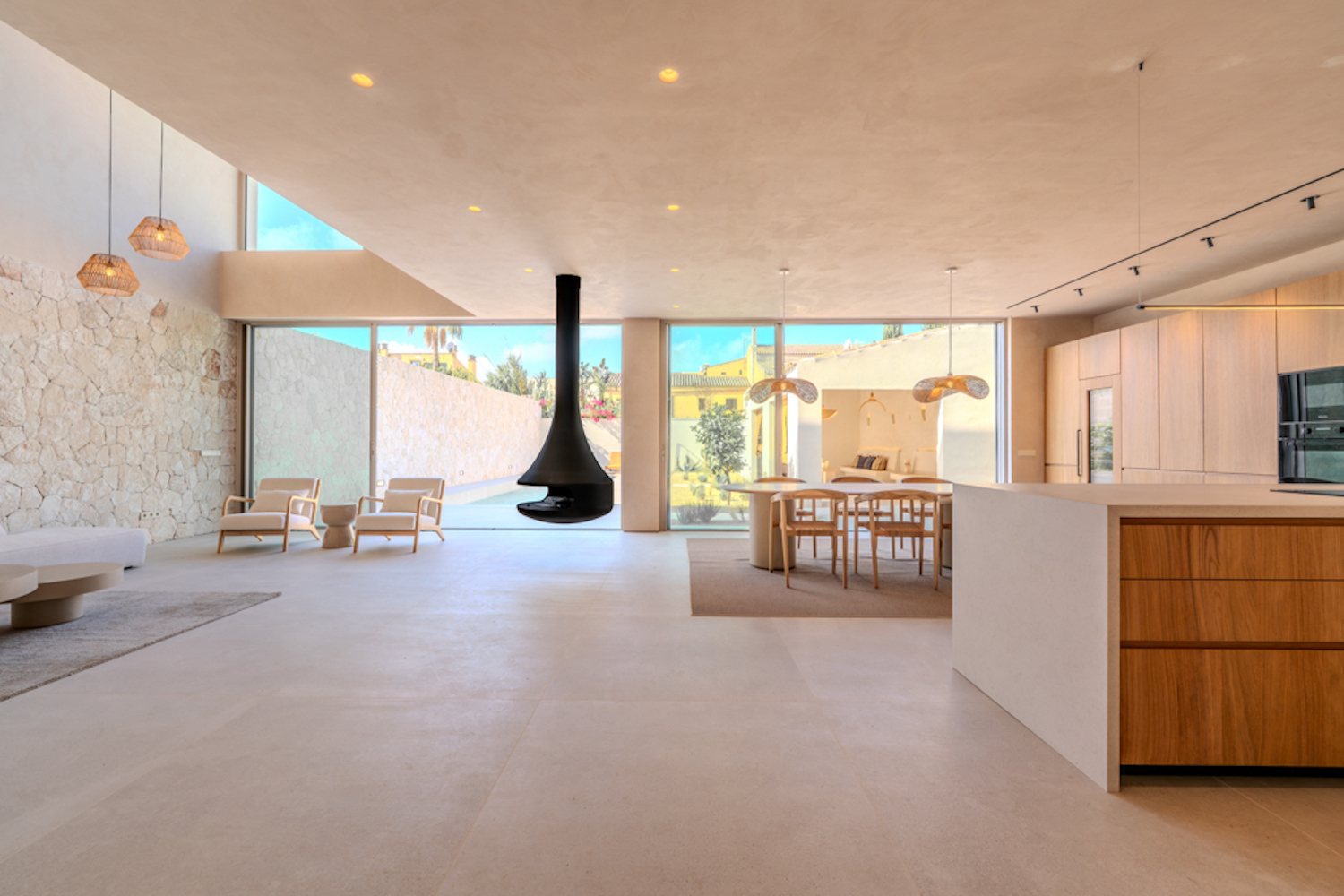 Salón-comedor abierto