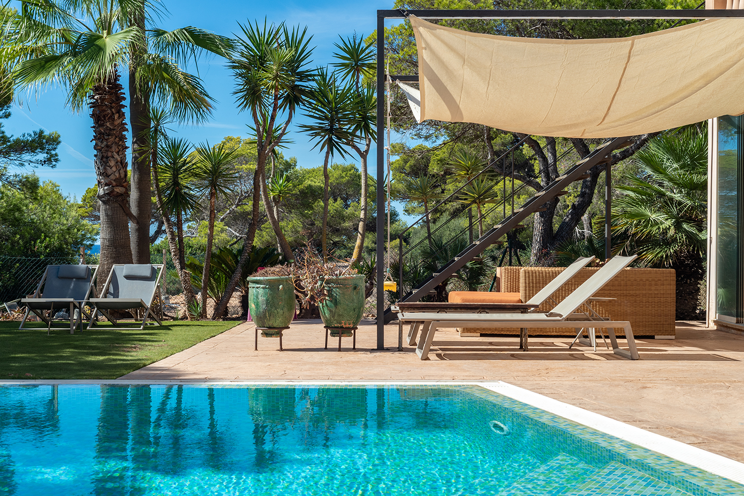 piscina justo en la casa