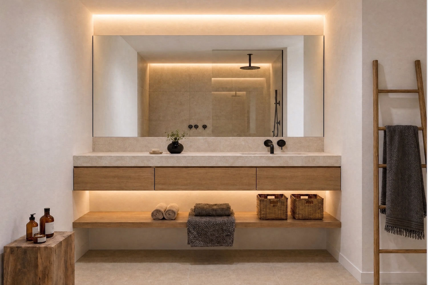 Uno de 3 baños