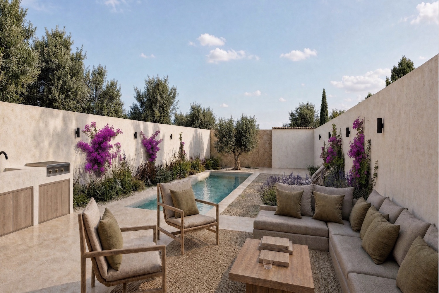Patio con zona chillout